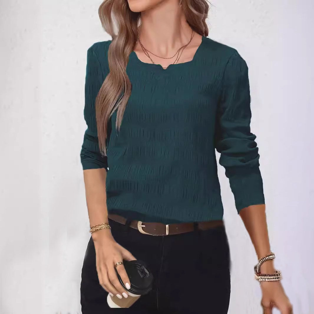 Vera | Blusa Texturizada de Manga Larga