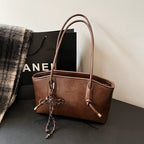 PU Leather Shoulder Bags for Women 2025 Winter Y2K Trend Female Crossbody Bag Lady Handbags and Purses Retro Tote Bag Bolso